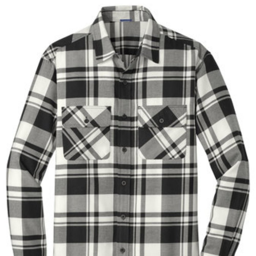 Flannel shirt - black and white
